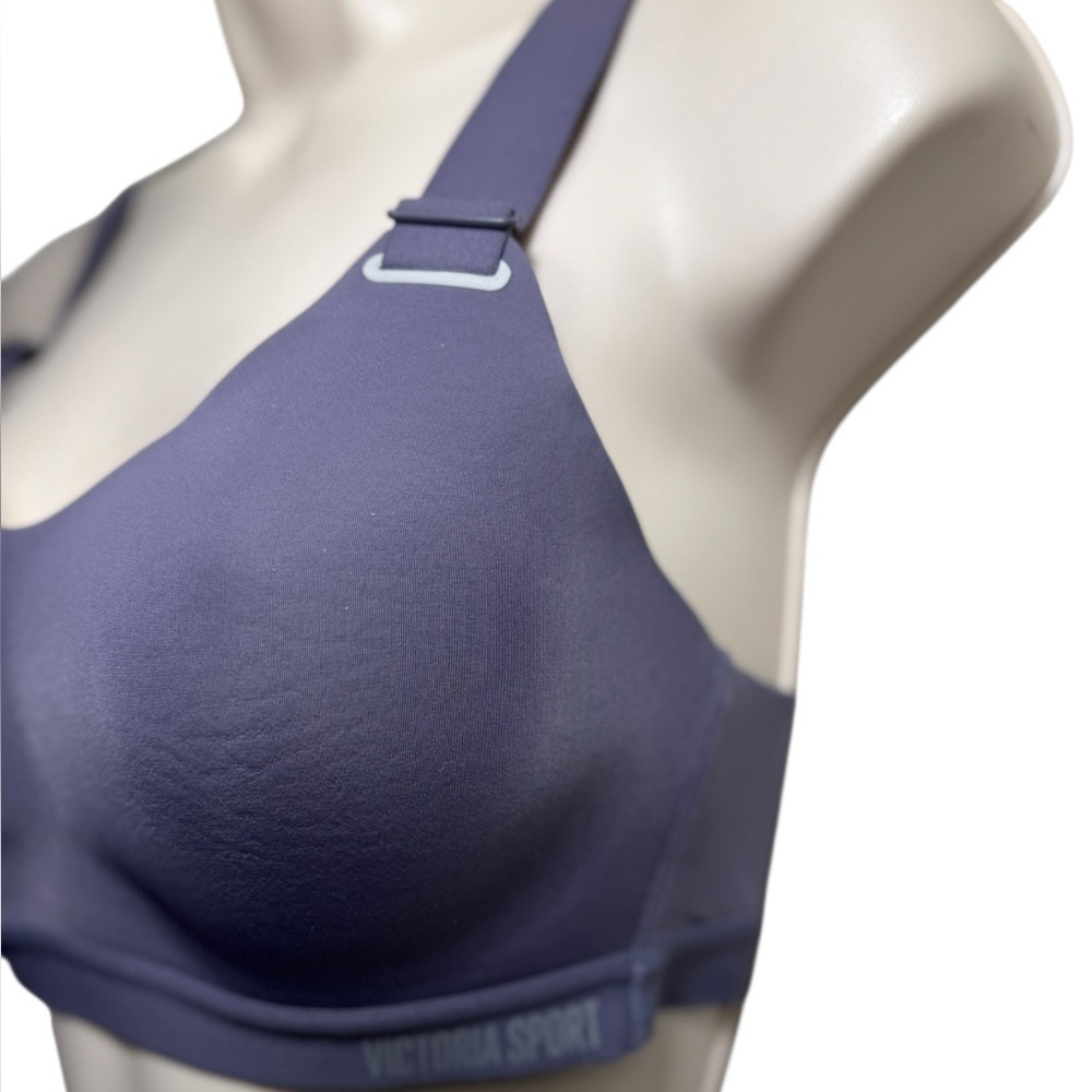 Victoria Secret LOGO Sports Bra Racerback Size 34B VICTORIA SPORT VS BLUE/Gray - Picture 6 of 8